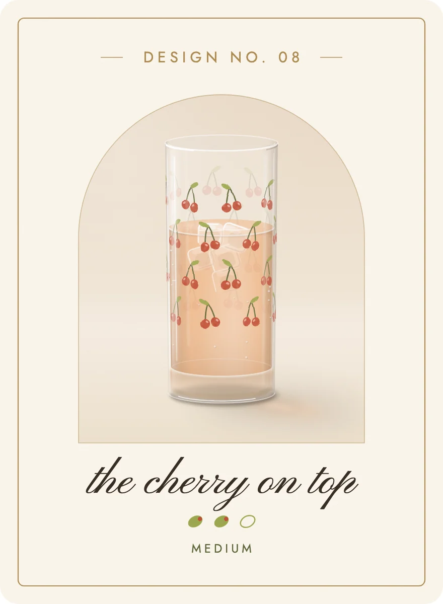 Design 08, the cherry on top: two olives, medium